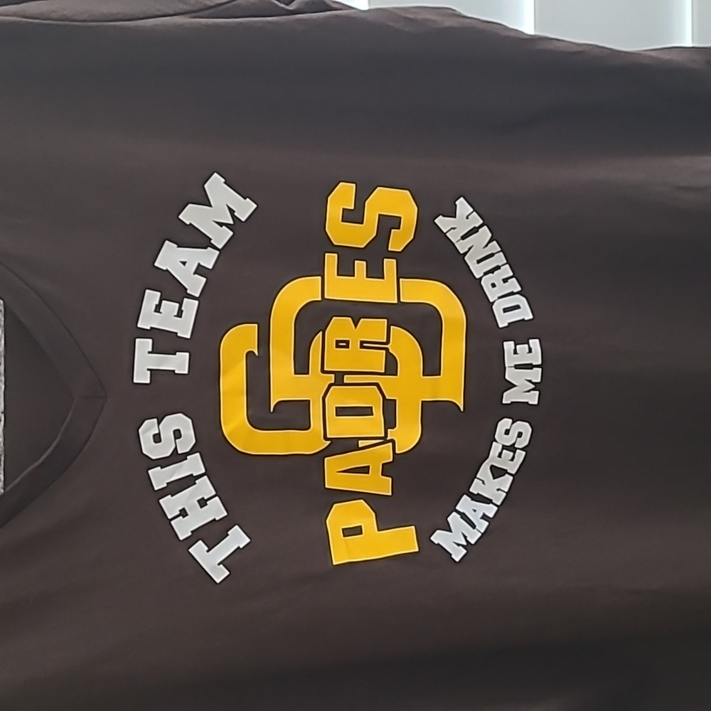 Womens San Diego Padres Baseball V Neck TShirt